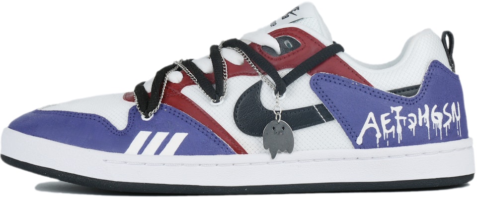 【客製化球鞋】Nike SB Alleyoop 小鬼 解構風 復古休閒 低筒 板鞋 男款 白紫 Buy 【客製化球鞋】Nike SB Alleyoop 小鬼 解構風 復古休閒 低筒 板鞋 男款 白紫