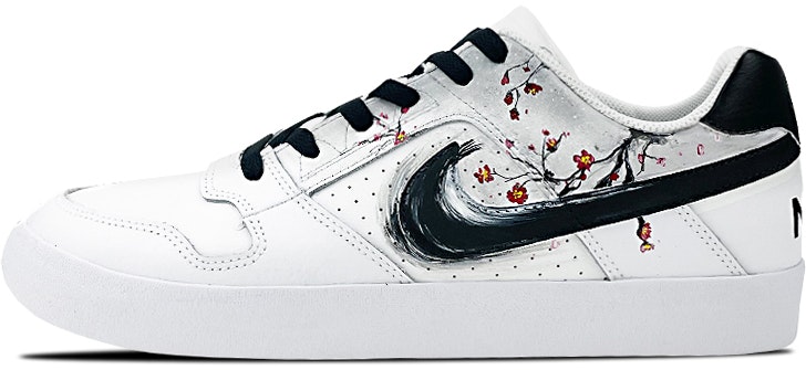 custom-shoes-nike-sb-delta-chinese-plum-blossom-water-ink-fade-black-white-grey