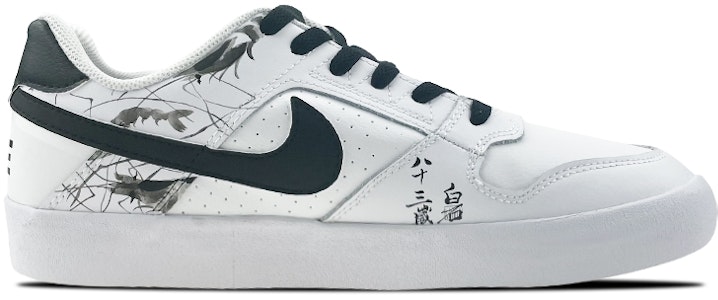 【客製化球鞋】 Nike SB Delta 水墨蝦 中國風 漸變 塗鴉 低筒 板鞋 男女款 黑白 Order 【客製化球鞋】 Nike SB Delta 水墨蝦 中國風 漸變 塗鴉 低筒 板鞋 男女款 黑白
