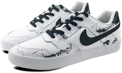 【客製化球鞋】 Nike SB Delta 水墨蝦 中國風 漸變 塗鴉 低筒 板鞋 男女款 黑白 Lookbook 【客製化球鞋】 Nike SB Delta 水墨蝦 中國風 漸變 塗鴉 低筒 板鞋 男女款 黑白