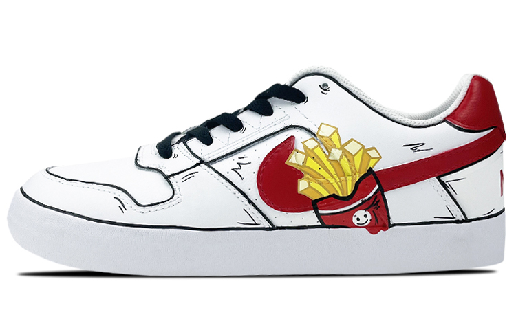 [Custom Shoes] Nike SB Delta 'Smiley Fries White-Red'