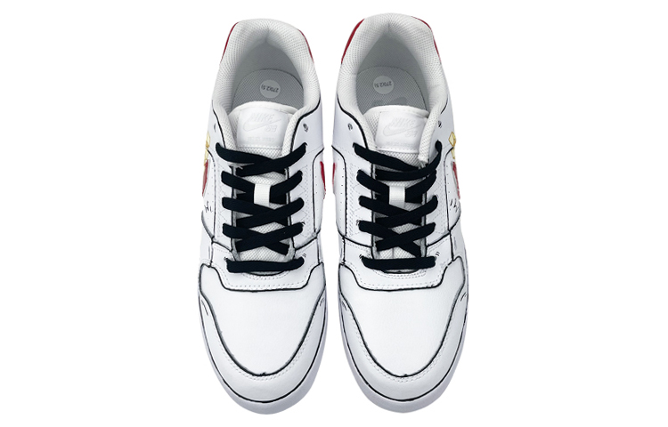 Shop 【カスタムシューズ】ナイキSBデルタ『スマイリーフライホワイトレッド』 942237-112(Team叁-男女款薯条SBOX-QD)