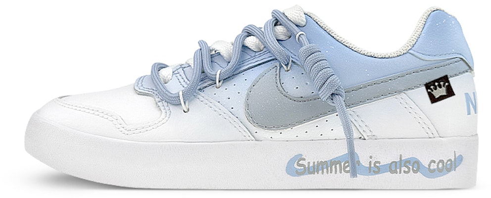 【定制球鞋】 Nike SB Delta Force 滑板文化 夏日清涼 漸變色 解構鞋帶 低筒 板鞋 男女同款 藍灰 Buy 【定制球鞋】 Nike SB Delta Force 滑板文化 夏日清涼 漸變色 解構鞋帶 低筒 板鞋 男女同款 藍灰