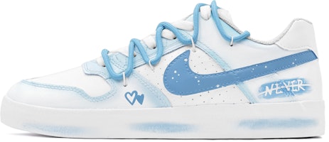 【客製化球鞋】Nike SB Delta Force VULC 塗鴉 低筒 板鞋 男女同款 藍白 Buy 【客製化球鞋】Nike SB Delta Force VULC 塗鴉 低筒 板鞋 男女同款 藍白