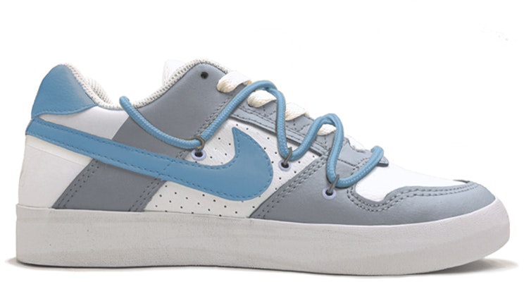 【定製球鞋】Nike SB Delta Force VULC 手繪塗鴉 Vibe風 打孔雙鞋帶設計 改色定製 低幫 板鞋 男女同款 灰白 Order 【定製球鞋】Nike SB Delta Force VULC 手繪塗鴉 Vibe風 打孔雙鞋帶設計 改色定製 低幫 板鞋 男女同款 灰白