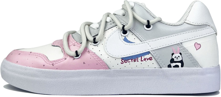 【定制球鞋】Nike SB Delta Force VULC 愛心熊貓 解構 低幫 滑板鞋 男女同款 白粉灰 Buy 【定制球鞋】Nike SB Delta Force VULC 愛心熊貓 解構 低幫 滑板鞋 男女同款 白粉灰