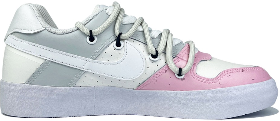【定制球鞋】Nike SB Delta Force VULC 愛心熊貓 解構 低幫 滑板鞋 男女同款 白粉灰 Order 【定制球鞋】Nike SB Delta Force VULC 愛心熊貓 解構 低幫 滑板鞋 男女同款 白粉灰