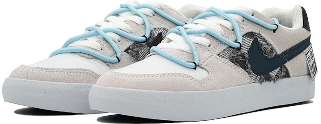 Zapatillas Nike SB Delta Force Vulc 'Western Cowboy' Blanco Negro Azul 942237-100(Team16-男女款牛仔布贴黑QD) Lookbook Zapatillas Nike SB Delta Force Vulc 'Western Cowboy' Blanco Negro Azul 942237-100(Team16-男女款牛仔布贴黑QD)