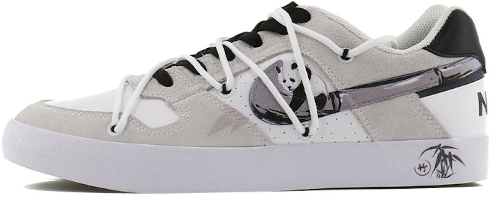 【訂製球鞋】 Nike SB Delta 新中式 中國風 熊貓抱竹 可愛萌寵 復古 低筒 板鞋 男女同款 灰白 Buy 【訂製球鞋】 Nike SB Delta 新中式 中國風 熊貓抱竹 可愛萌寵 復古 低筒 板鞋 男女同款 灰白