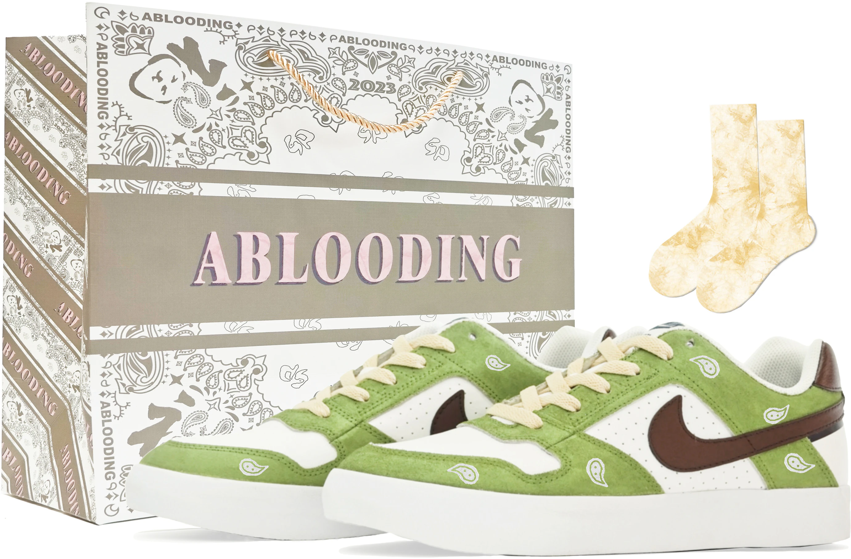 custom-shoes-nike-sb-dunk-low-cashew-green-white
