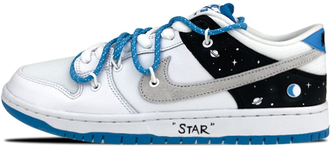 【定制球鞋】 Nike Dunk SB Low 解構 星球 星系 低筒 板鞋 男女同款 白藍黑 Buy 【定制球鞋】 Nike Dunk SB Low 解構 星球 星系 低筒 板鞋 男女同款 白藍黑
