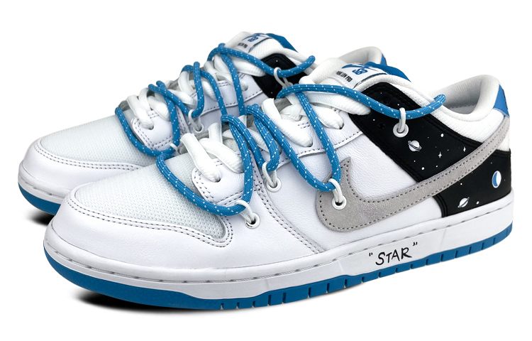 Lookbook [Zapatillas Personalizadas] Nike SB Dunk Low 'Galaxia Deconstruida' BQ6817-101(Team叁-男女款蓝色星球)