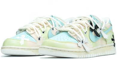 【定制鞋款】Nike SB Dunk Low "哥特十字粉绿" DH9765-100(TeamA-DK渐变十字女S-BOX) Lookbook 【定制鞋款】Nike SB Dunk Low "哥特十字粉绿" DH9765-100(TeamA-DK渐变十字女S-BOX)