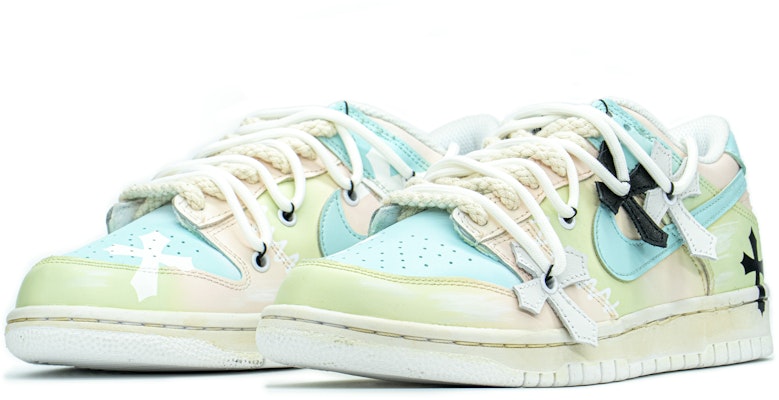 고딕 십자가 핑크 그린 나이키 SB 덩크 로우 (커스텀) DH9765-100(TeamA-DK渐变十字女S-BOX) Lookbook 고딕 십자가 핑크 그린 나이키 SB 덩크 로우 (커스텀) DH9765-100(TeamA-DK渐变十字女S-BOX)