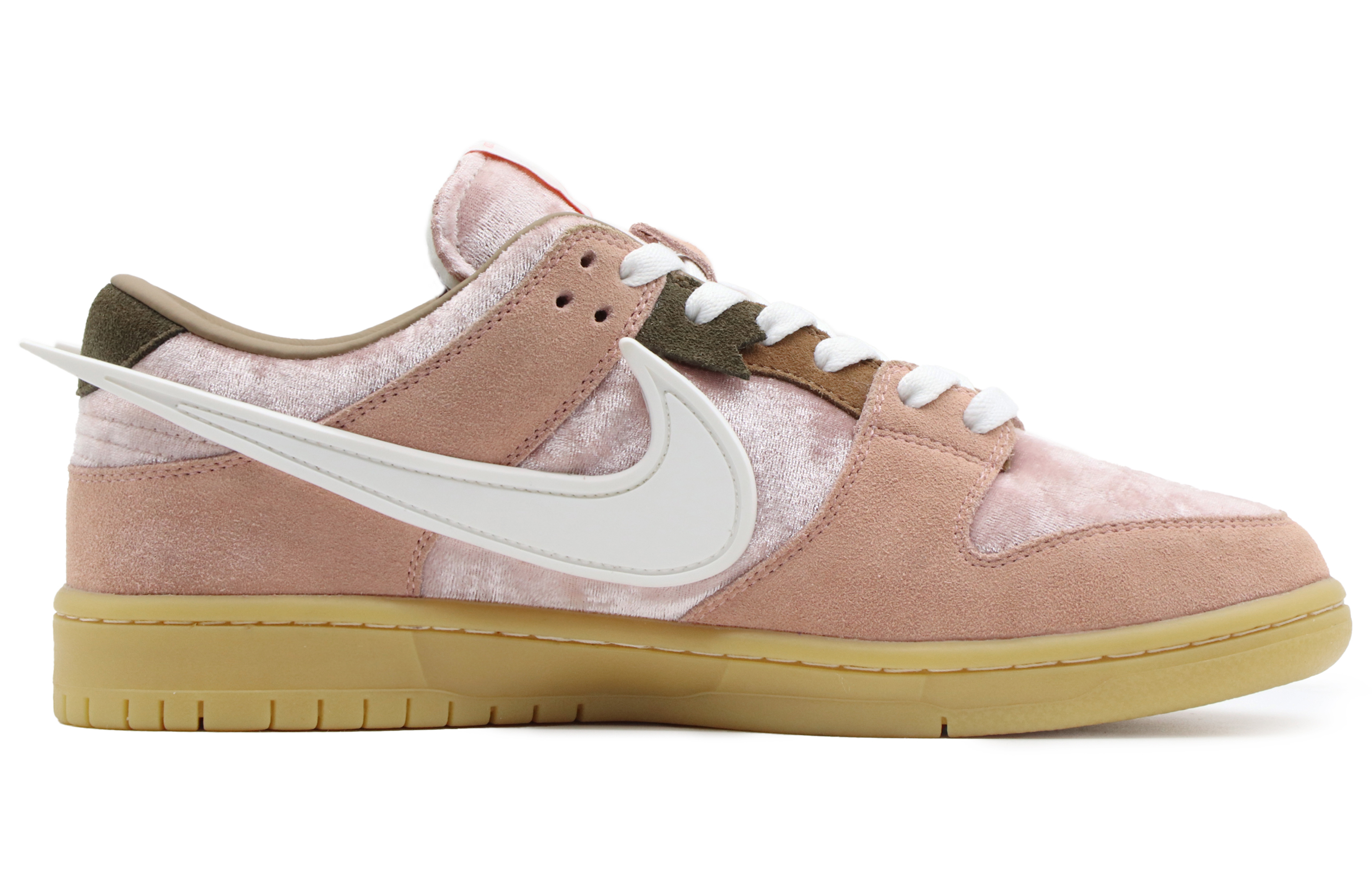 Order 【定製球鞋】Nike Dunk SB Low BBL 牙絮 換皮舒適 耐磨防滑 低筒 滑板鞋 男女同款 粉棕