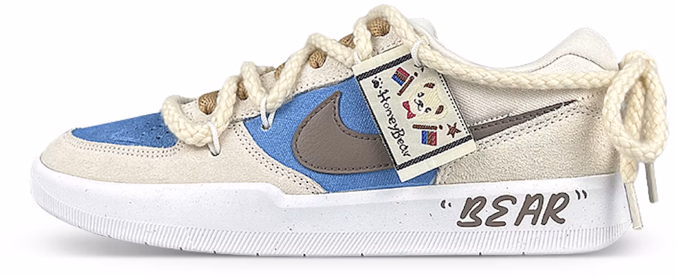 【訂製球鞋】Nike SB Force 58 遊戲鞋 小熊 國旗 布貼 解構 簡約 禮盒 低筒 滑板鞋 男女款 灰藍 Buy 【訂製球鞋】Nike SB Force 58 遊戲鞋 小熊 國旗 布貼 解構 簡約 禮盒 低筒 滑板鞋 男女款 灰藍