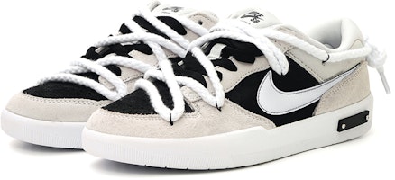 【定制球鞋】 Nike SB Force 58 瞌睡企鵝 無性別風 低幫 板鞋 男女同款 灰黑白 Lookbook 【定制球鞋】 Nike SB Force 58 瞌睡企鵝 無性別風 低幫 板鞋 男女同款 灰黑白