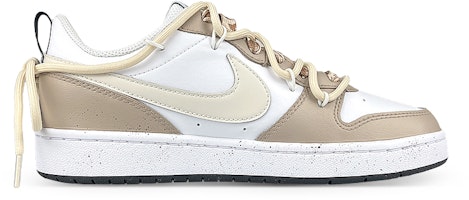 【定制球鞋】Nike Court Borough Low 2 是在玩鞋 x 元氣食堂 熊大衛 解構 低幫 板鞋 GS 白黃 Order 【定制球鞋】Nike Court Borough Low 2 是在玩鞋 x 元氣食堂 熊大衛 解構 低幫 板鞋 GS 白黃