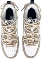 【定制球鞋】Nike Court Borough Low 2 是在玩鞋 x 元氣食堂 熊大衛 解構 低幫 板鞋 GS 白黃 Shop 【定制球鞋】Nike Court Borough Low 2 是在玩鞋 x 元氣食堂 熊大衛 解構 低幫 板鞋 GS 白黃