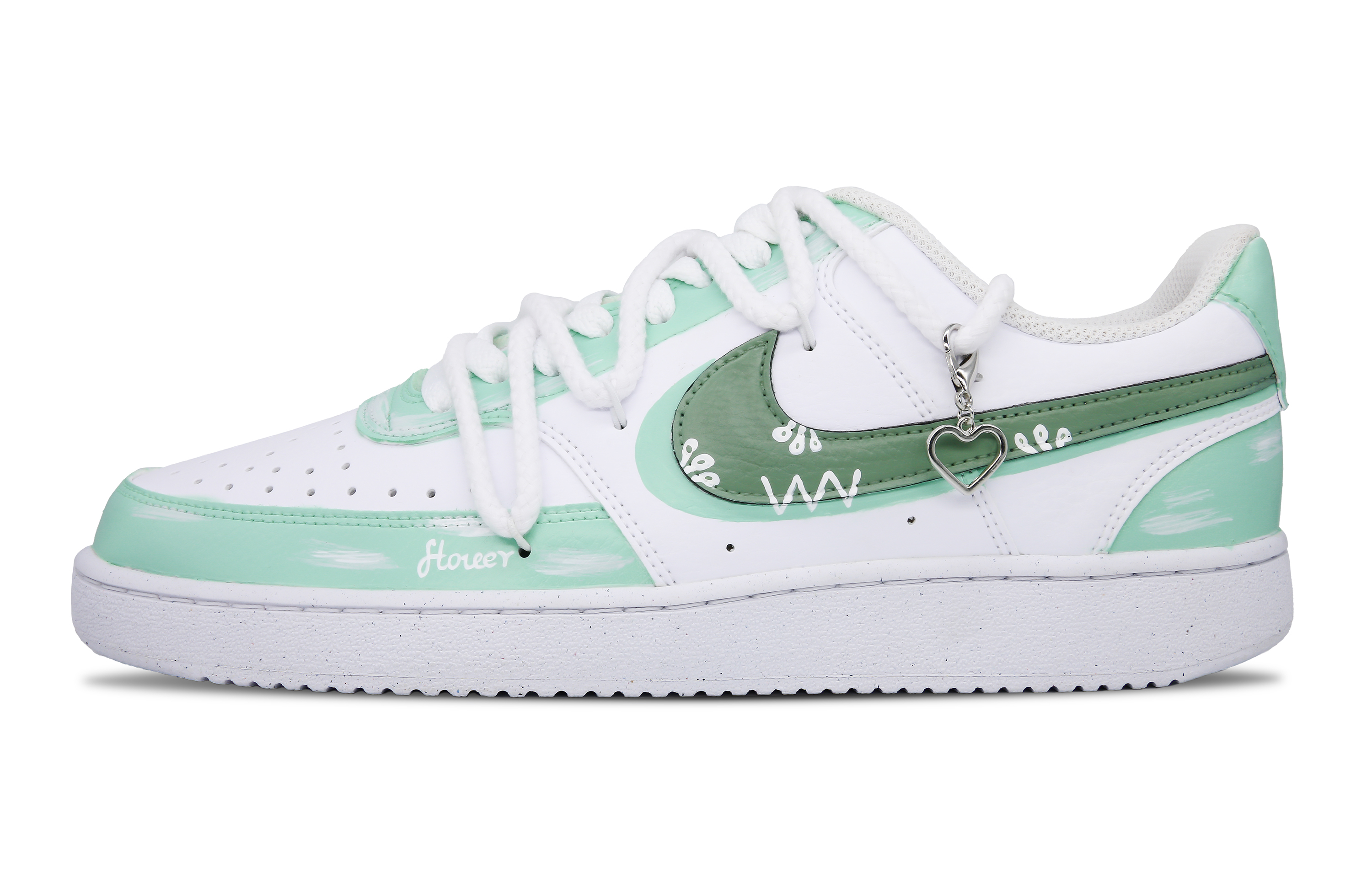 [Custom Shoes] Nike Tea Yanyouji Court Vision 'Green'