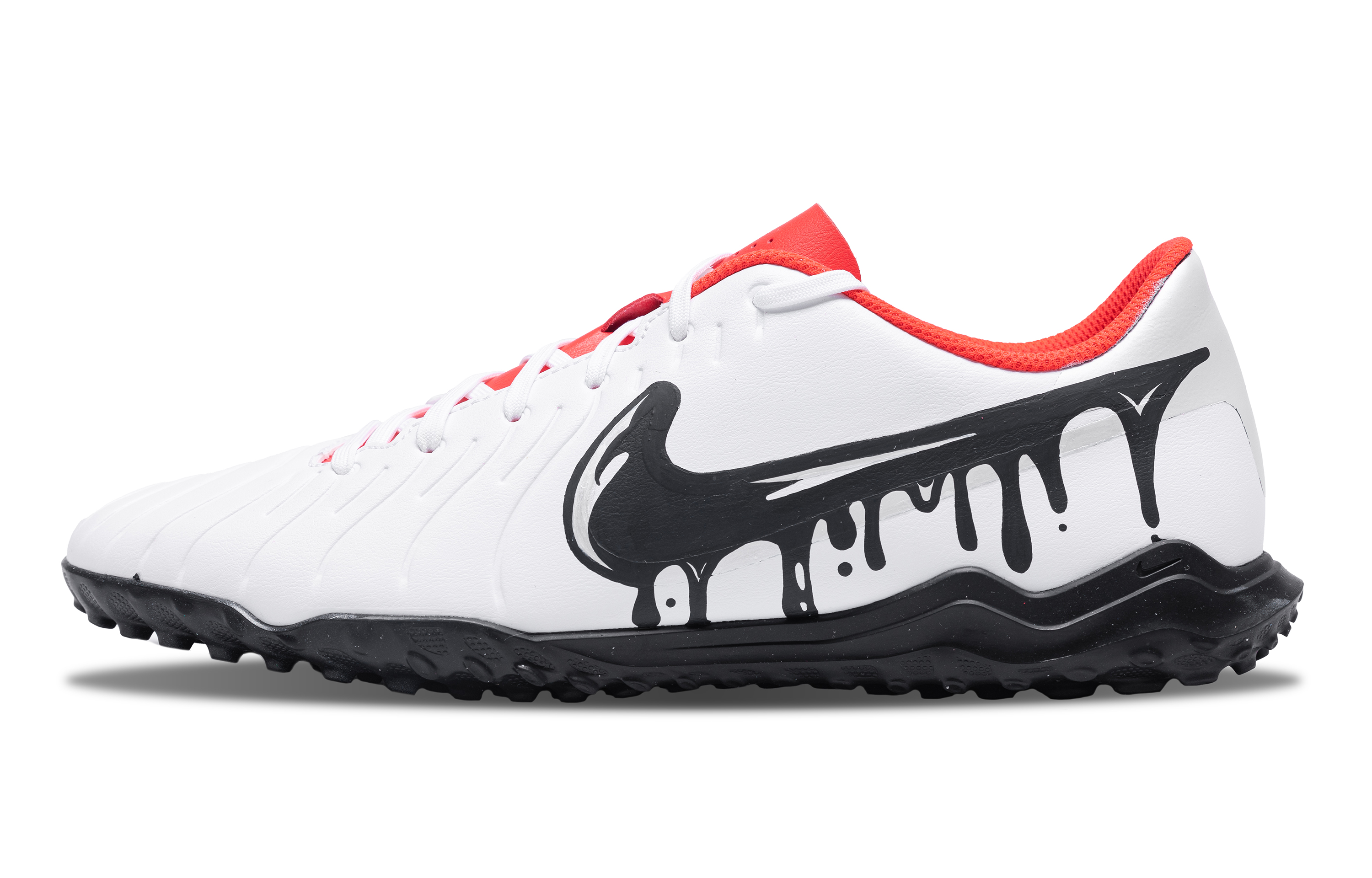 [Custom Shoes] Nike Tiempo Legend 10 TF &#x27;Black White Silver&#x27; DV4345-100（Team250-FLUID）