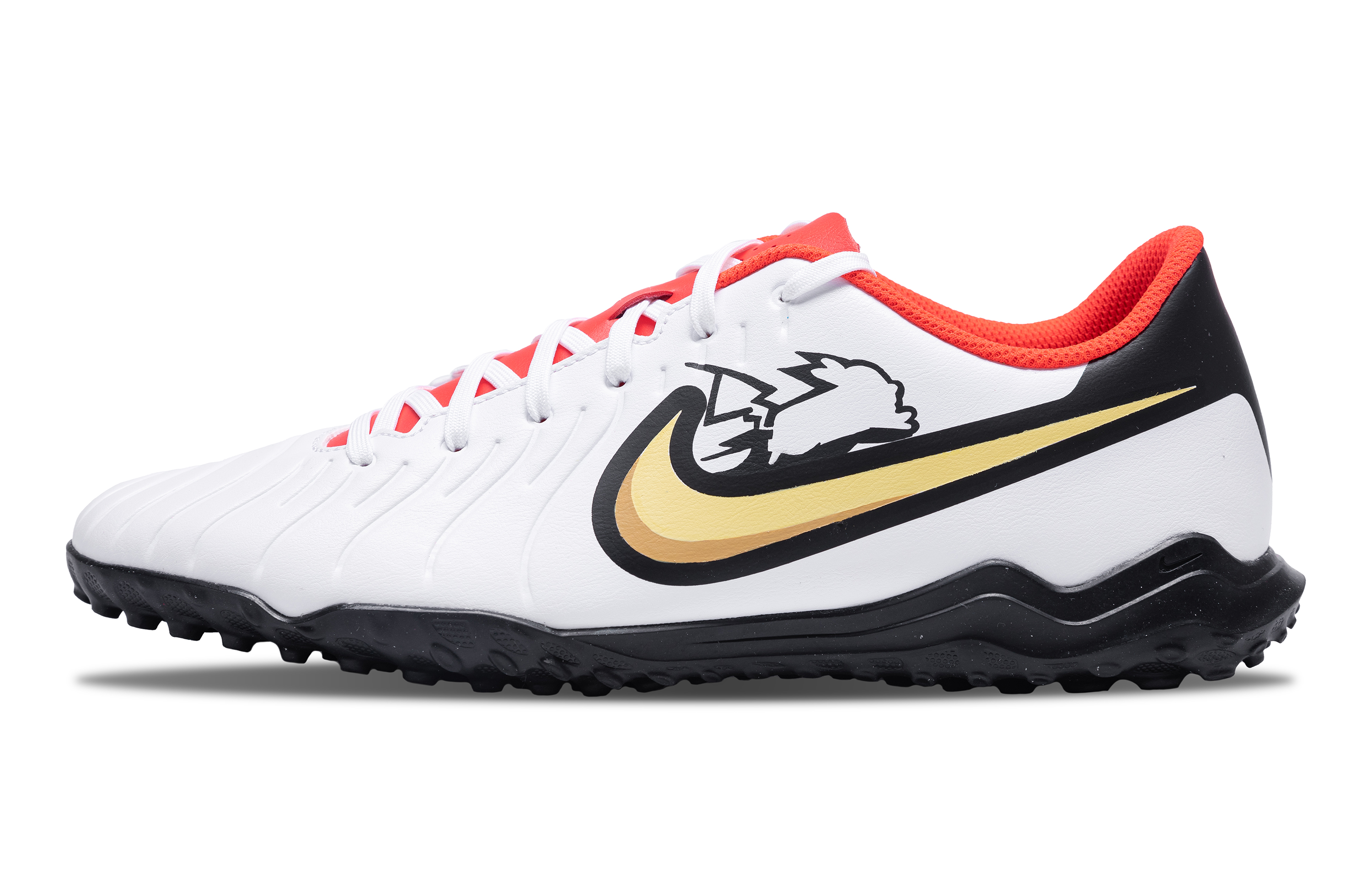 Order 【客製化球鞋】Nike Tiempo Legend 10 FLASH 卡通 簡約 潮流運動 TF（膠質碎釘） 防滑耐磨 足球鞋 男款 黑白黃