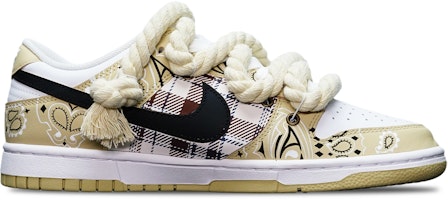 나이키 트래비스 스캇 x 덩크 로우 레트로 '페이즐리 플래드' (커스텀) DV0833-100(TeamT-麻花鞋带米白S-BOX) Order 나이키 트래비스 스캇 x 덩크 로우 레트로 '페이즐리 플래드' (커스텀) DV0833-100(TeamT-麻花鞋带米白S-BOX)