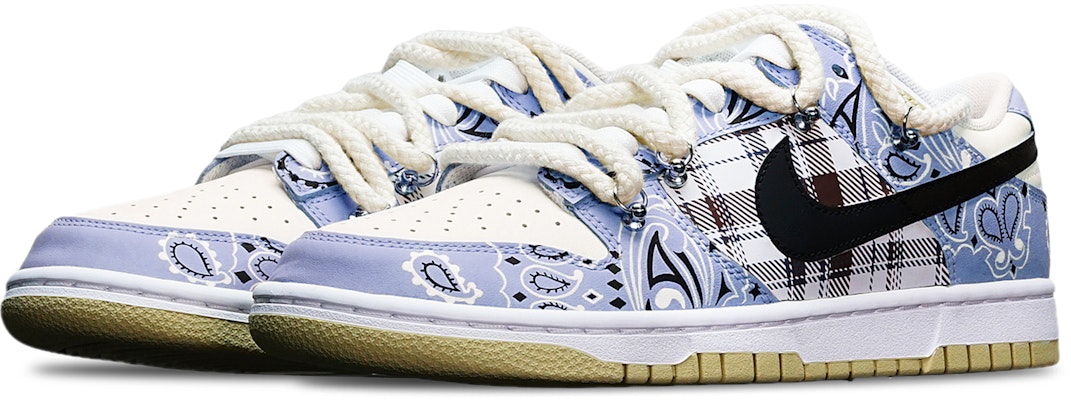 나이키 트래비스 스캇 x 덩크 로우 레트로 '블루 페이즐리' DV0833-100(TeamT-腰果花蓝紫白S-BOX) Lookbook 나이키 트래비스 스캇 x 덩크 로우 레트로 '블루 페이즐리' DV0833-100(TeamT-腰果花蓝紫白S-BOX)