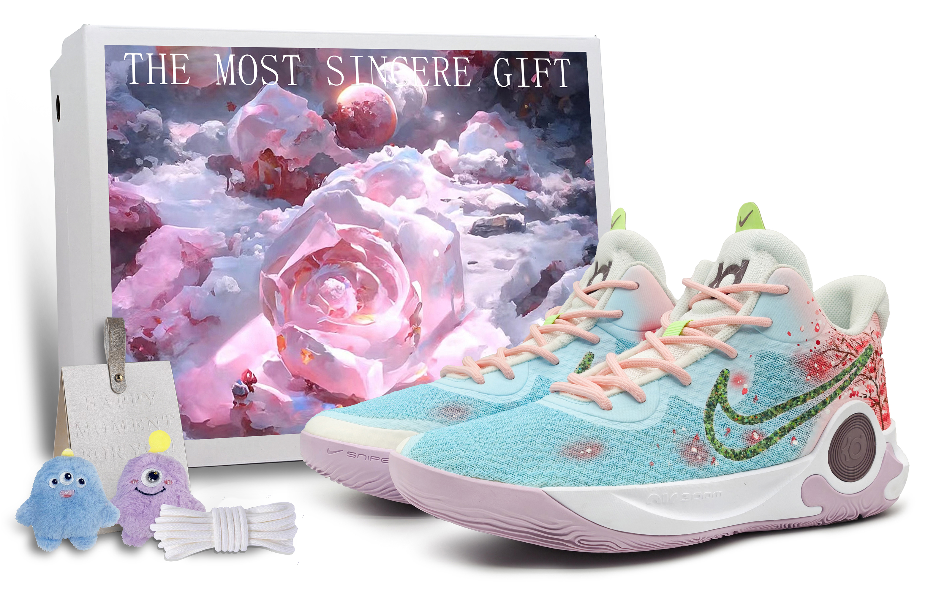 Buy [Zapatos Personalizados] Nike Trey 5 'Cerezo Azul-Rojo Degradado' DJ6922-100(Team16-樱红蓝红礼BX)