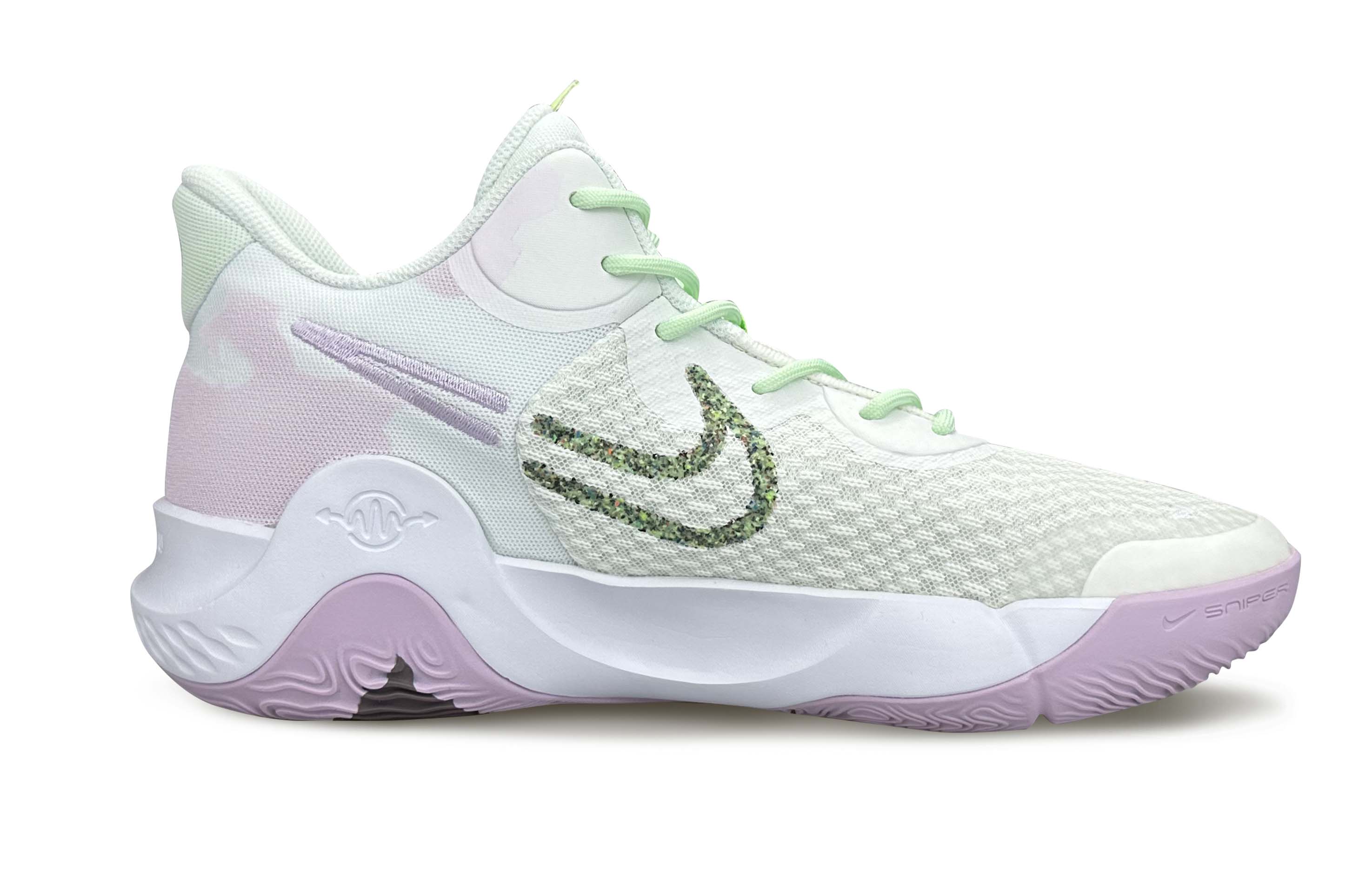 Lookbook [定制鞋] 耐克 Trey 5 '葡萄粉绿' DJ6922-100(Team79-男女同款蔓语)