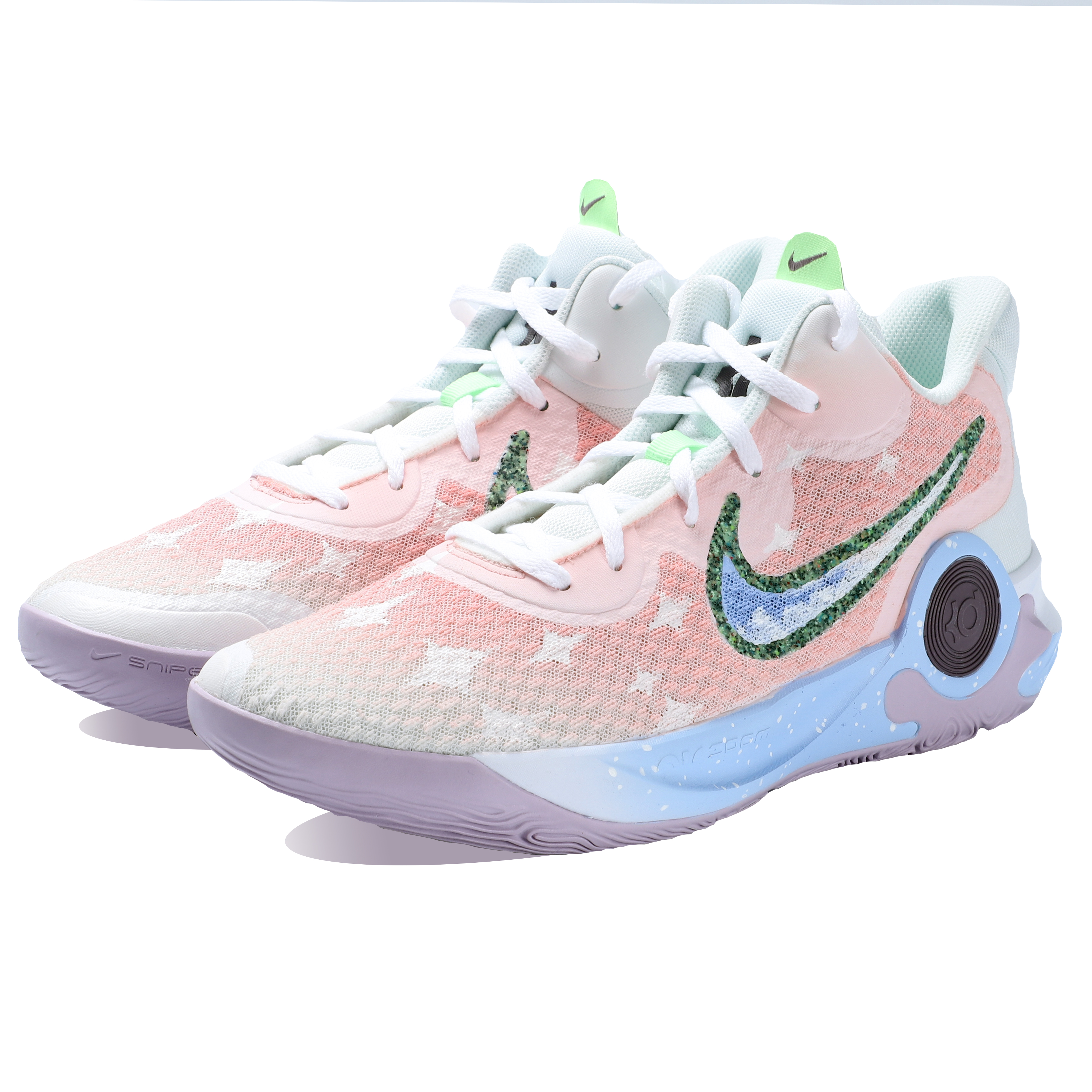 Shop [Sepatu Kustom] Nike Trey 5 EP 'VAM Shark Dream Bintang Biru Pink Pudar' DJ6922-100(Team130-VAM造梦星空)