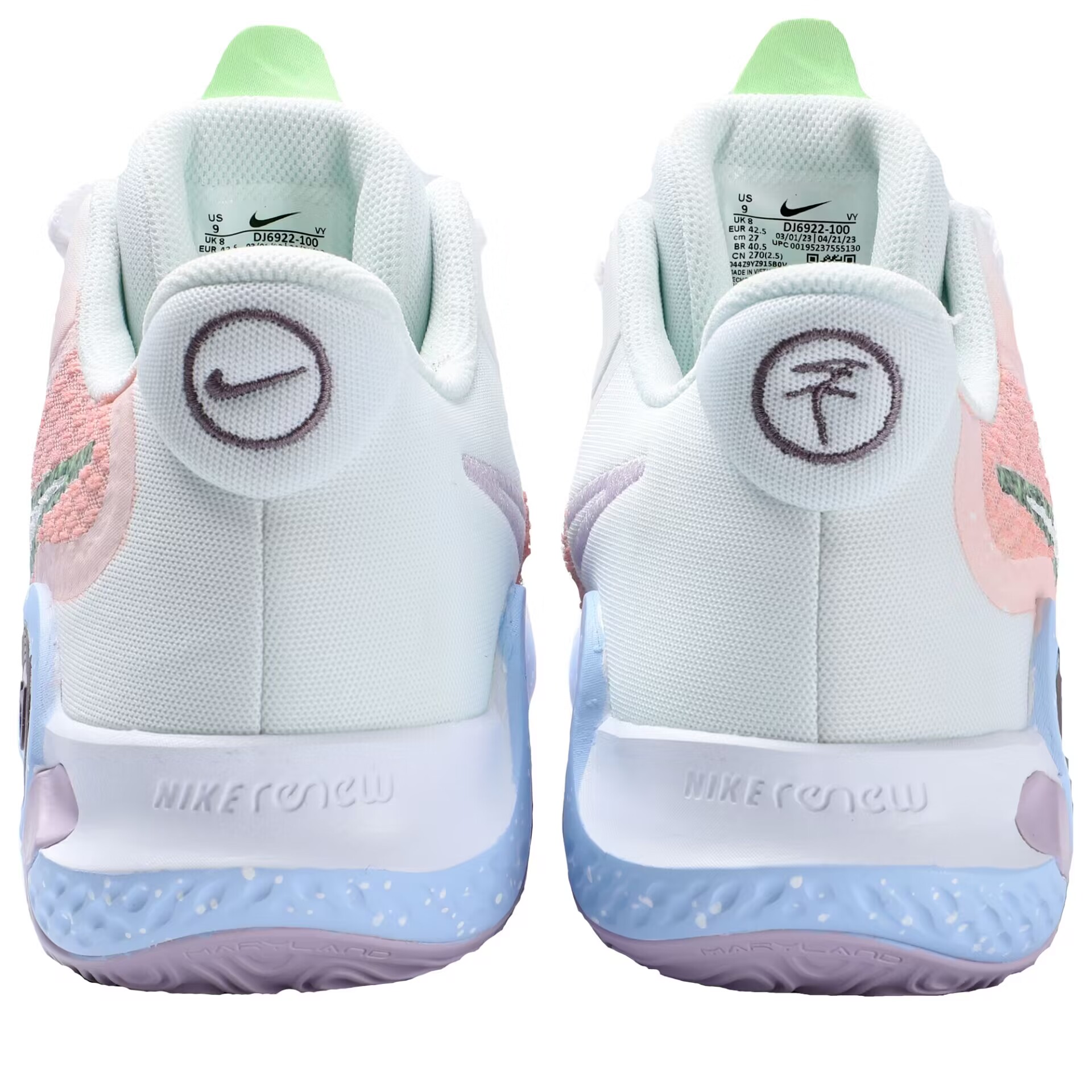 Purchase [Sepatu Kustom] Nike Trey 5 EP 'VAM Shark Dream Bintang Biru Pink Pudar' DJ6922-100(Team130-VAM造梦星空)