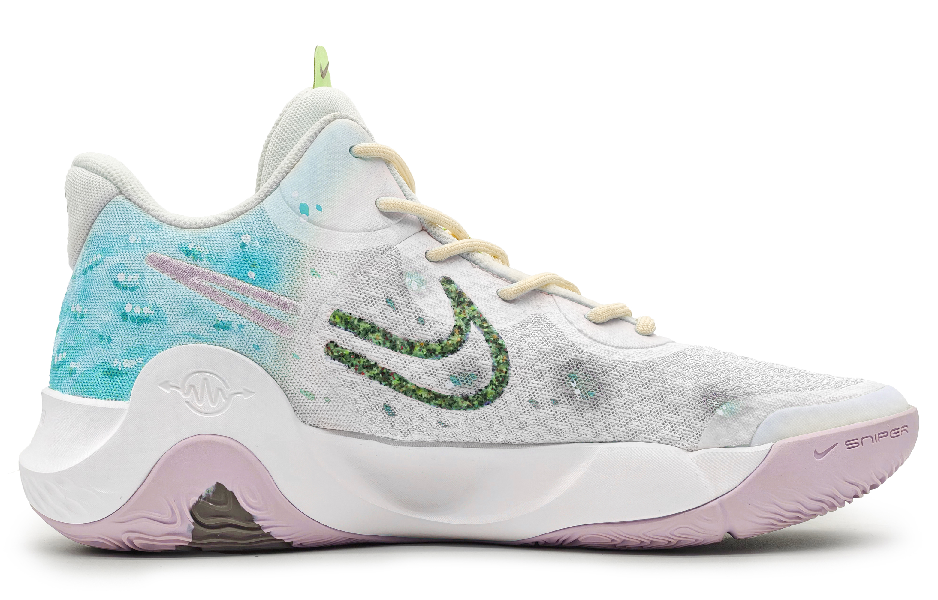 Lookbook [定制鞋] 耐克 Trey 5 IX EP '樱花渐变' DJ6922-100(Team16-四季樱红白蓝)