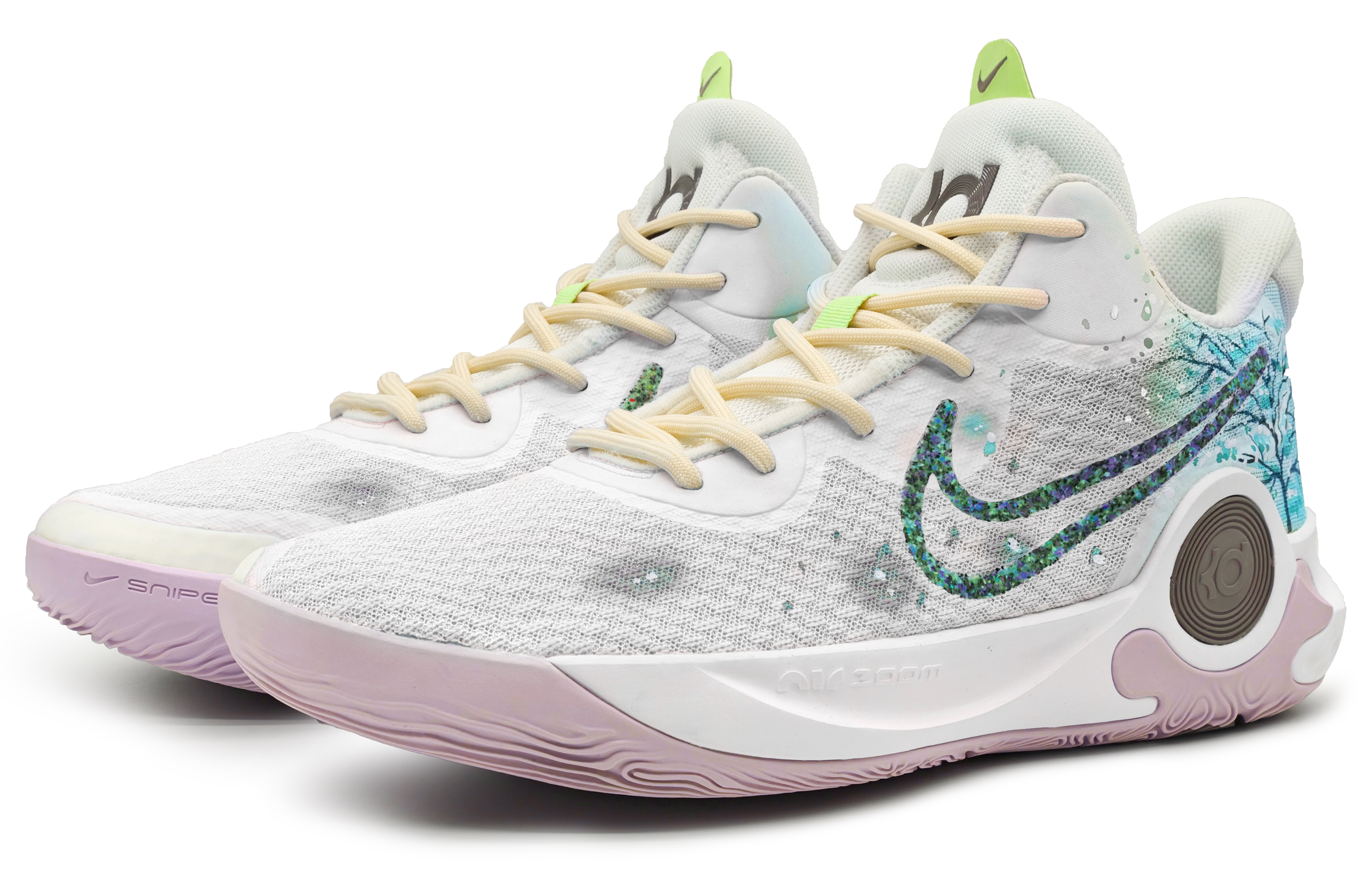 Shop [定制鞋] 耐克 Trey 5 IX EP '樱花渐变' DJ6922-100(Team16-四季樱红白蓝)