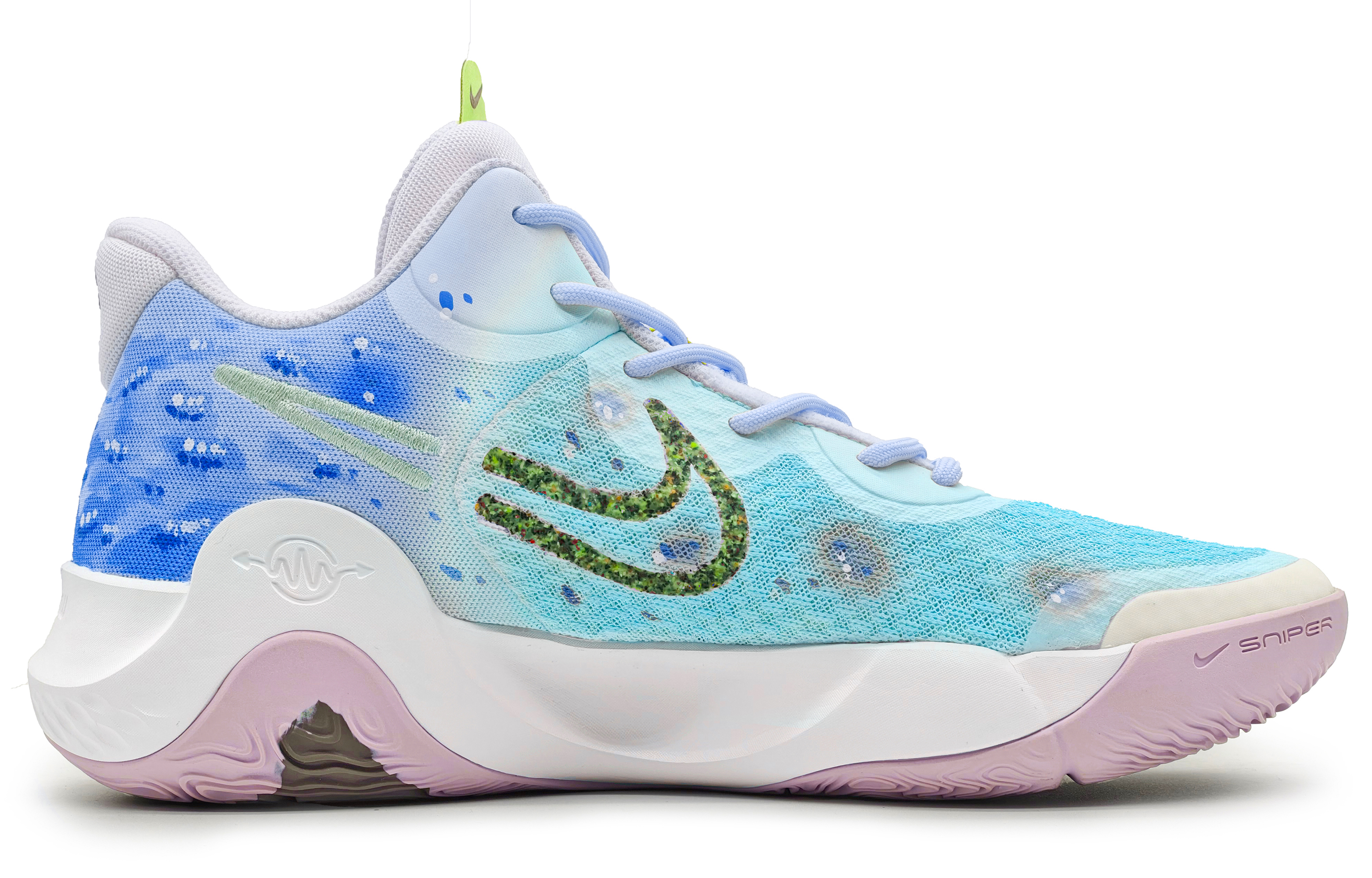 Lookbook [Kasut Custom] Nike Trey 5 IX EP 'Gradasi Bunga Sakura' DJ6922-100(Team16-四季樱红蓝紫)