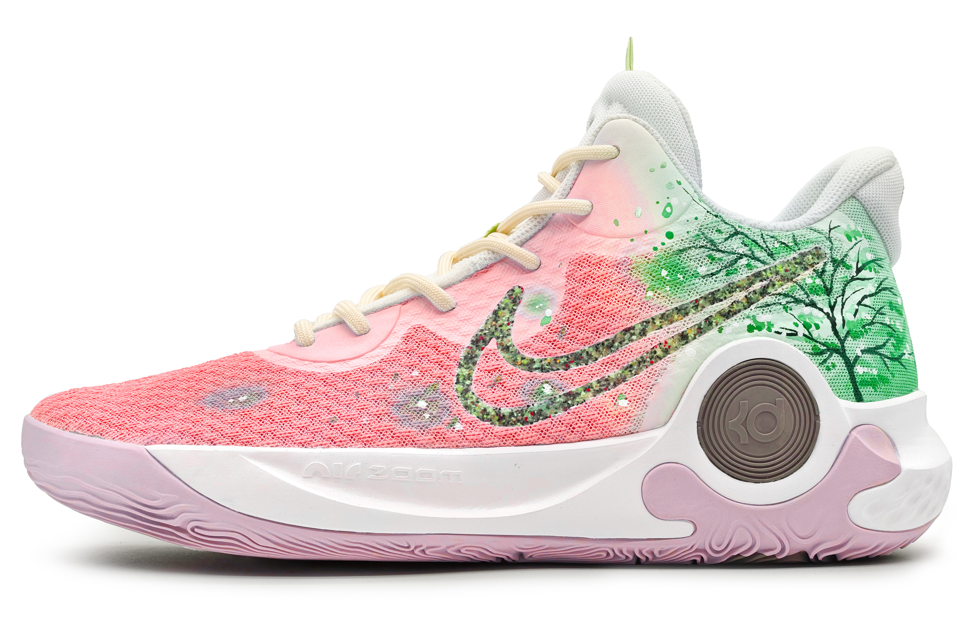 Buy [Sepatu Khusus] Nike Trey 5 IX EP 'Cherry Blossom Pink-Green Gradien' DJ6922-100(Team16-四季樱红粉绿)