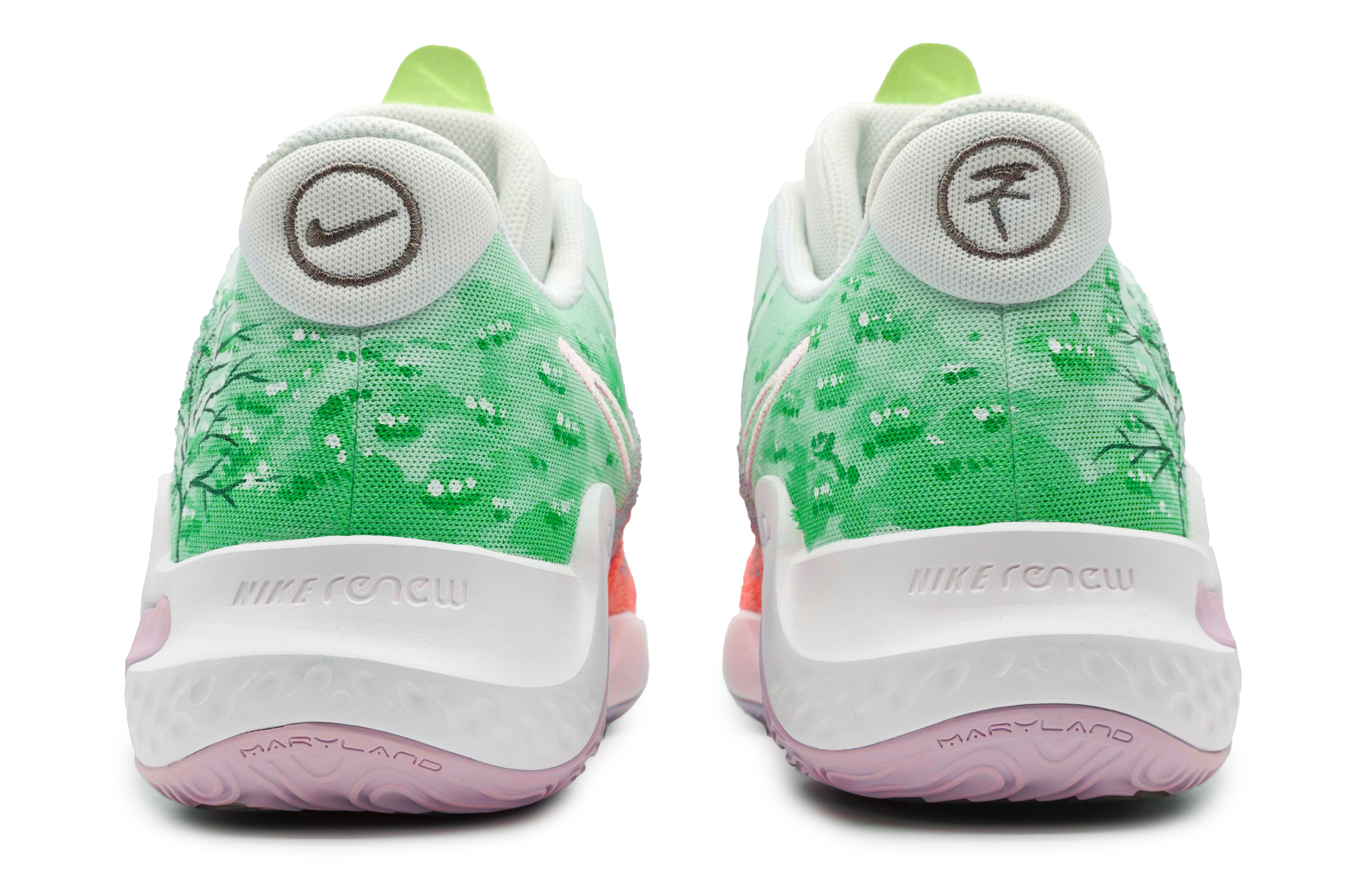 Purchase [Sepatu Khusus] Nike Trey 5 IX EP 'Cherry Blossom Pink-Green Gradien' DJ6922-100(Team16-四季樱红粉绿)