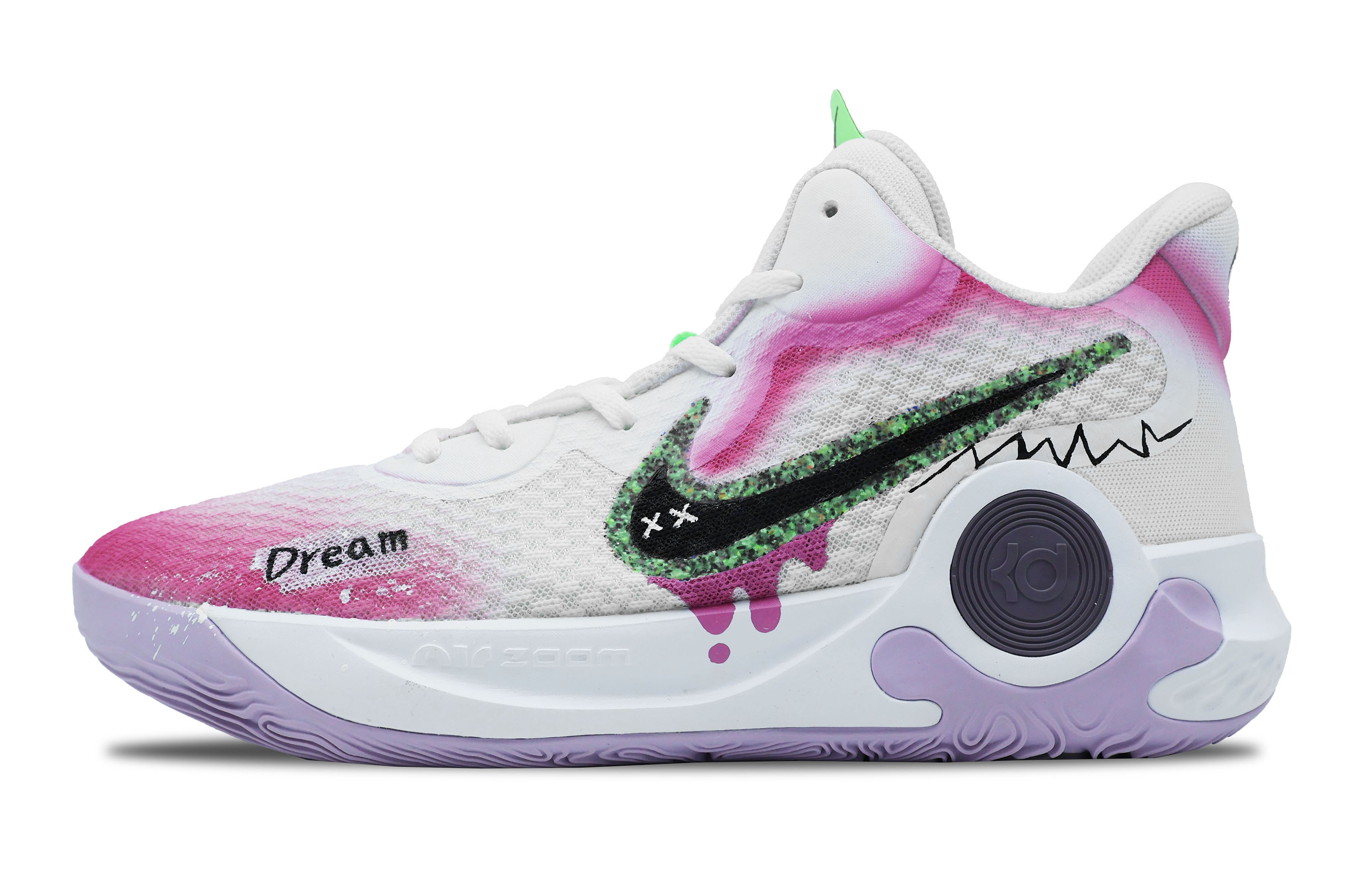 Order [Sepatu Custom] Nike Trey 5 IX EP 'Putih Pink Ungu' DJ6922-100(Team92-男女同款Dream)