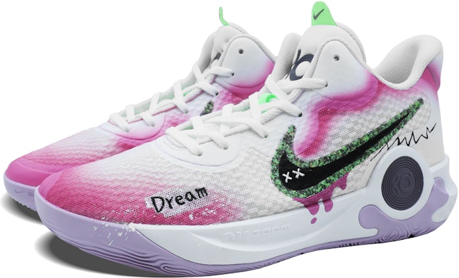 【客製化球鞋】 Nike Trey 5 ix ep RAAT生產 Dream 精準抓地 穩定 彈性緩衝 減震防滑耐磨 中筒 復古籃球鞋 男女同款 白粉紫 Shop 【客製化球鞋】 Nike Trey 5 ix ep RAAT生產 Dream 精準抓地 穩定 彈性緩衝 減震防滑耐磨 中筒 復古籃球鞋 男女同款 白粉紫