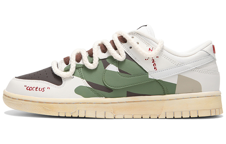 [Custom Shoes] Nike TS x Dunk Low 'Cactus Desert - Beige Green Brown'
