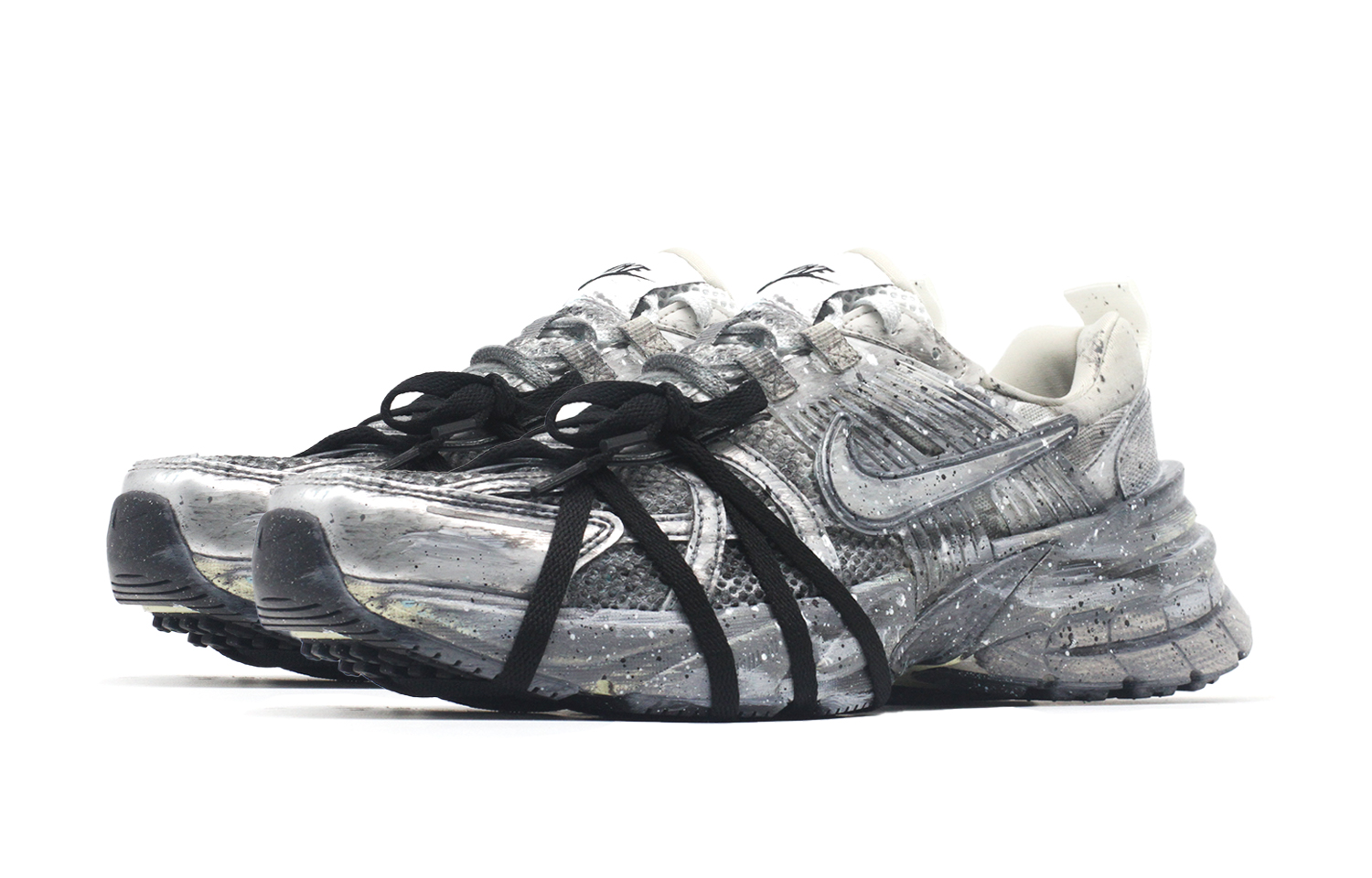 Shop 나이키 V2K 런 '빈티지 그레이-화이트' (커스텀) HJ4497-100(Team140-幻影气泡)