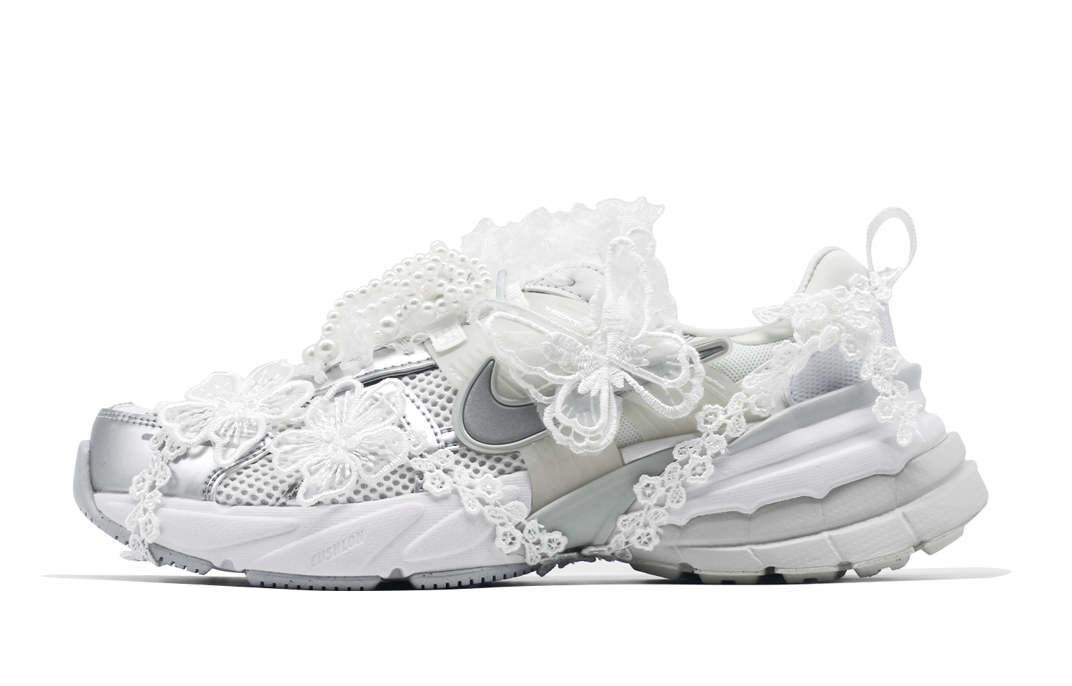 [Custom Shoes] Nike V2K Run 'Moonlight Fantasy Silver White' 圖 2