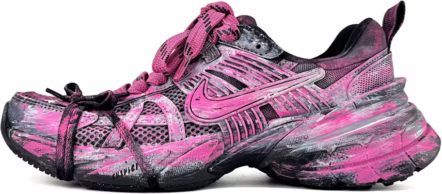 【訂製球鞋】Nike V2K Run 復古輕盈舒適 網布減震防滑透氣 低筒 休閒跑步鞋 男女同款 粉色 Order 【訂製球鞋】Nike V2K Run 復古輕盈舒適 網布減震防滑透氣 低筒 休閒跑步鞋 男女同款 粉色