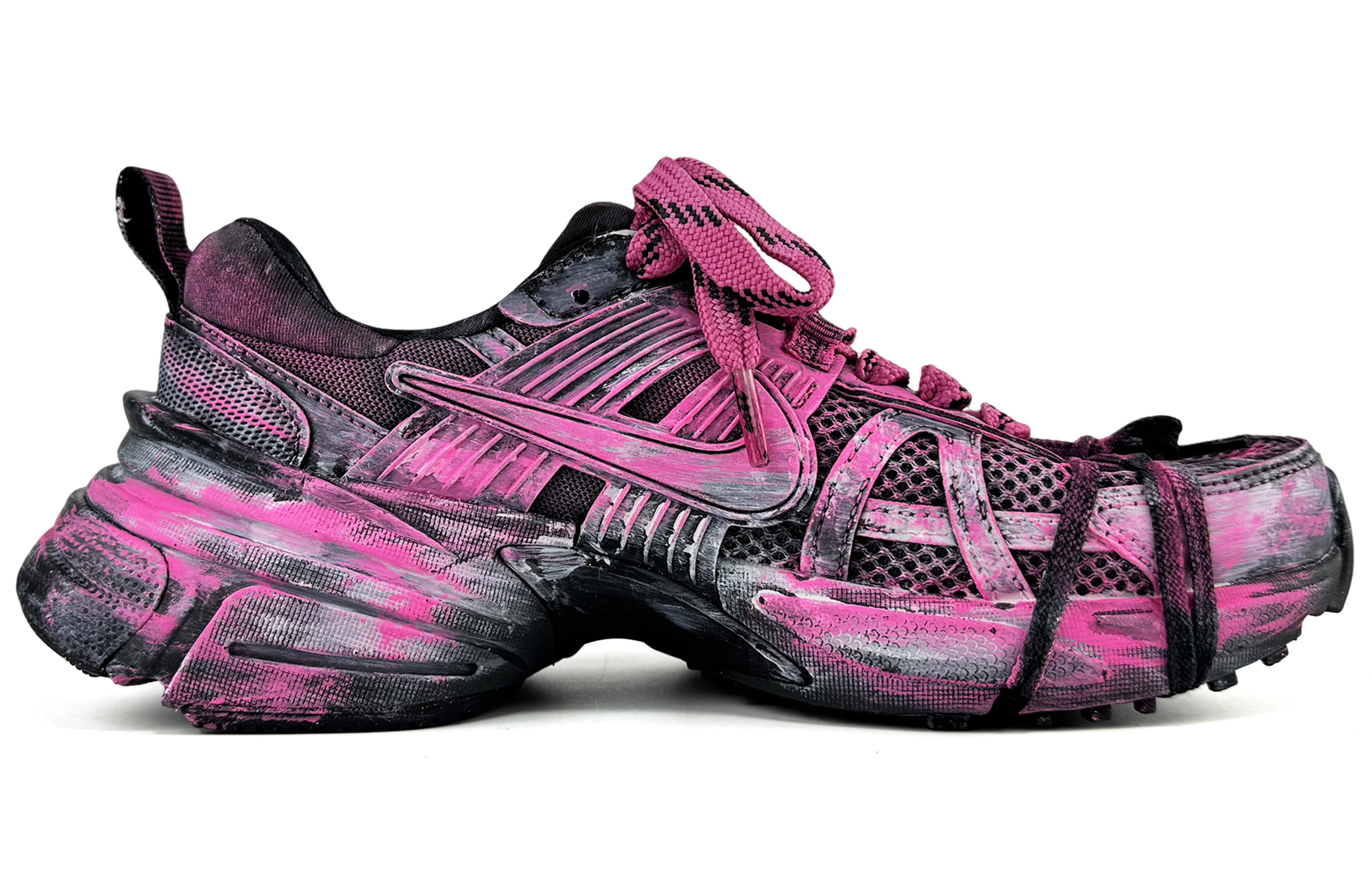 [Custom Shoes] Nike V2K Run 'Pink Mesh' 圖 3