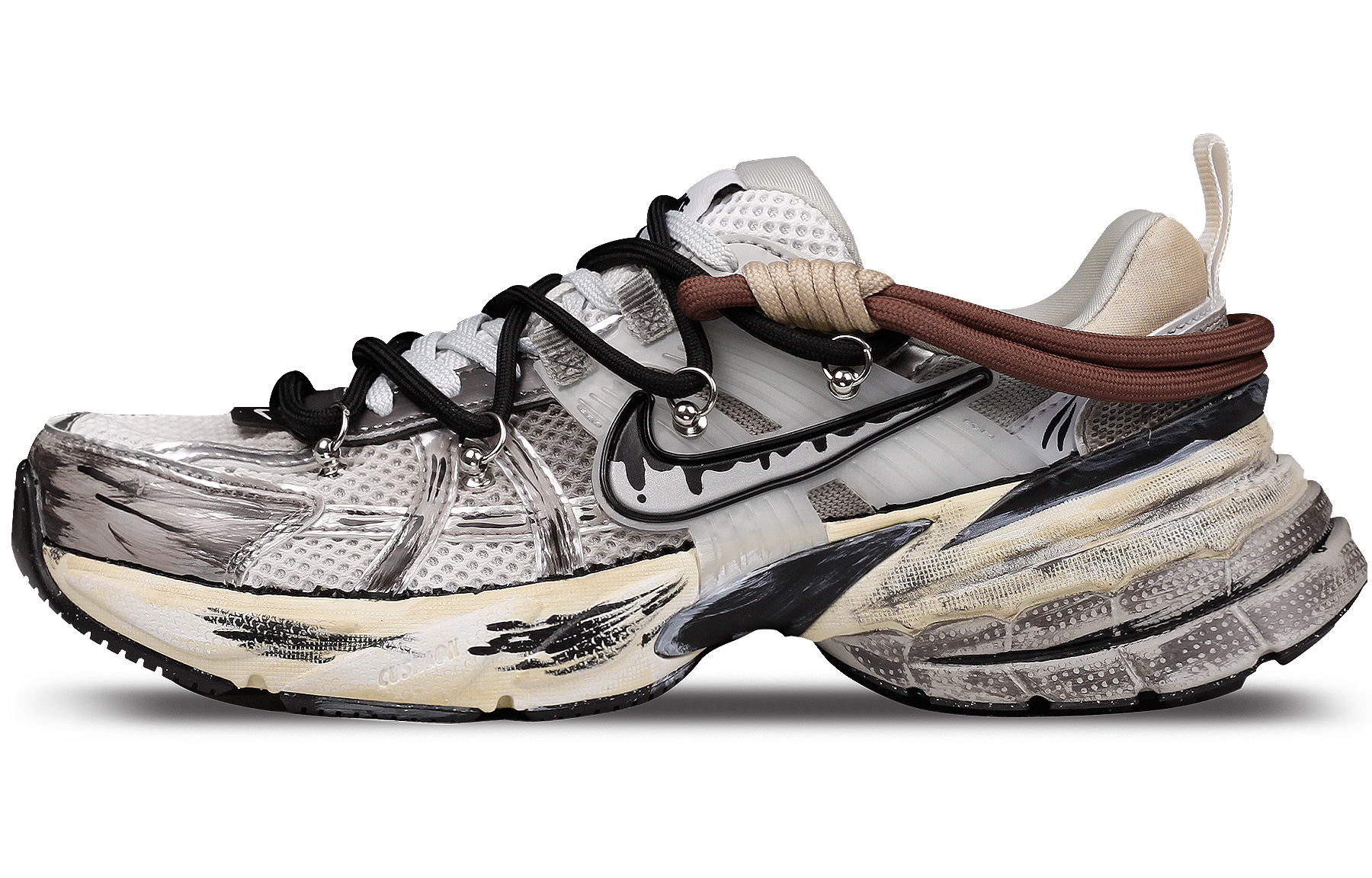 Order [Zapatillas Personalizadas] Nike V2K Run 'Blanco Summit Plata Metalizada' FD0736-100(Team41-老爹鞋)