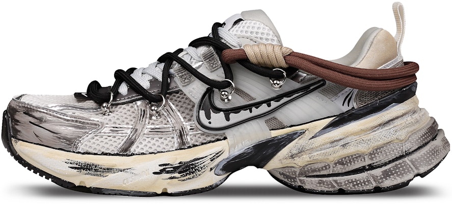 【客製球鞋】Nike V2K Run "登峰造極白銀色" 輕盈舒適緩震防滑耐磨透氣 低筒 休閒跑步鞋 男女同款 白銀 Order 【客製球鞋】Nike V2K Run "登峰造極白銀色" 輕盈舒適緩震防滑耐磨透氣 低筒 休閒跑步鞋 男女同款 白銀