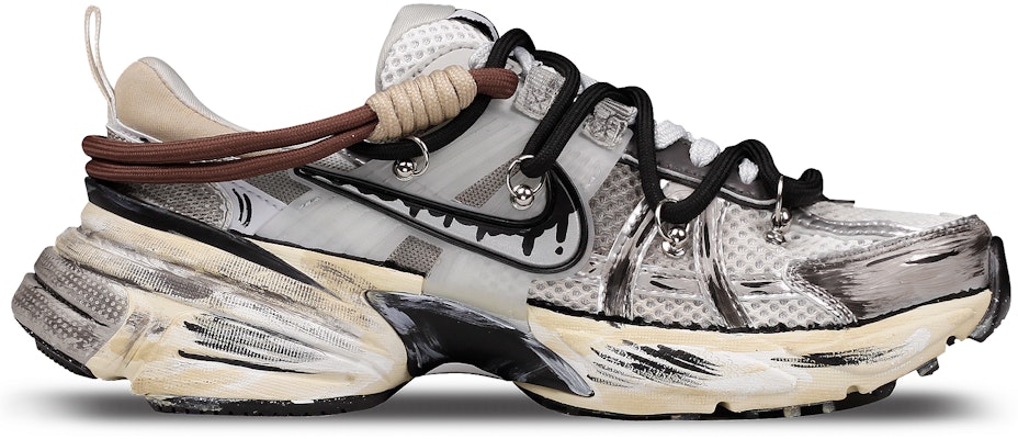 【客製球鞋】Nike V2K Run "登峰造極白銀色" 輕盈舒適緩震防滑耐磨透氣 低筒 休閒跑步鞋 男女同款 白銀 Lookbook 【客製球鞋】Nike V2K Run "登峰造極白銀色" 輕盈舒適緩震防滑耐磨透氣 低筒 休閒跑步鞋 男女同款 白銀