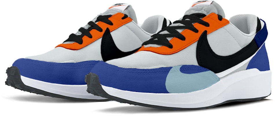 【定制球鞋】Nike Waffle Debut 雙鈎 低幫 經典運動休閒鞋 男款 灰藍 Lookbook 【定制球鞋】Nike Waffle Debut 雙鈎 低幫 經典運動休閒鞋 男款 灰藍