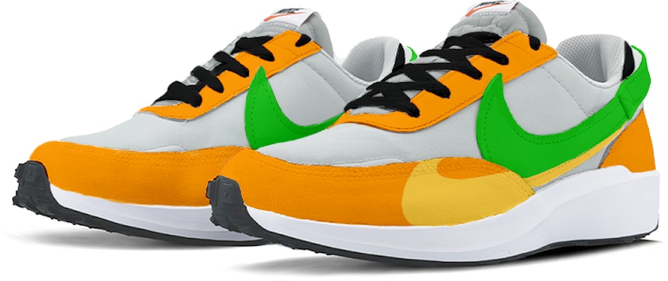 【定制球鞋】Nike Waffle Debut 雙勾 低幫 經典運動休閒鞋 男款 橙綠 Lookbook 【定制球鞋】Nike Waffle Debut 雙勾 低幫 經典運動休閒鞋 男款 橙綠