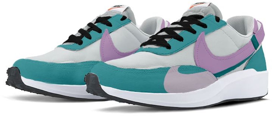 【定制球鞋】Nike Waffle Debut 雙鉤 低幫 經典運動休閒鞋 男款 孔雀藍 Lookbook 【定制球鞋】Nike Waffle Debut 雙鉤 低幫 經典運動休閒鞋 男款 孔雀藍